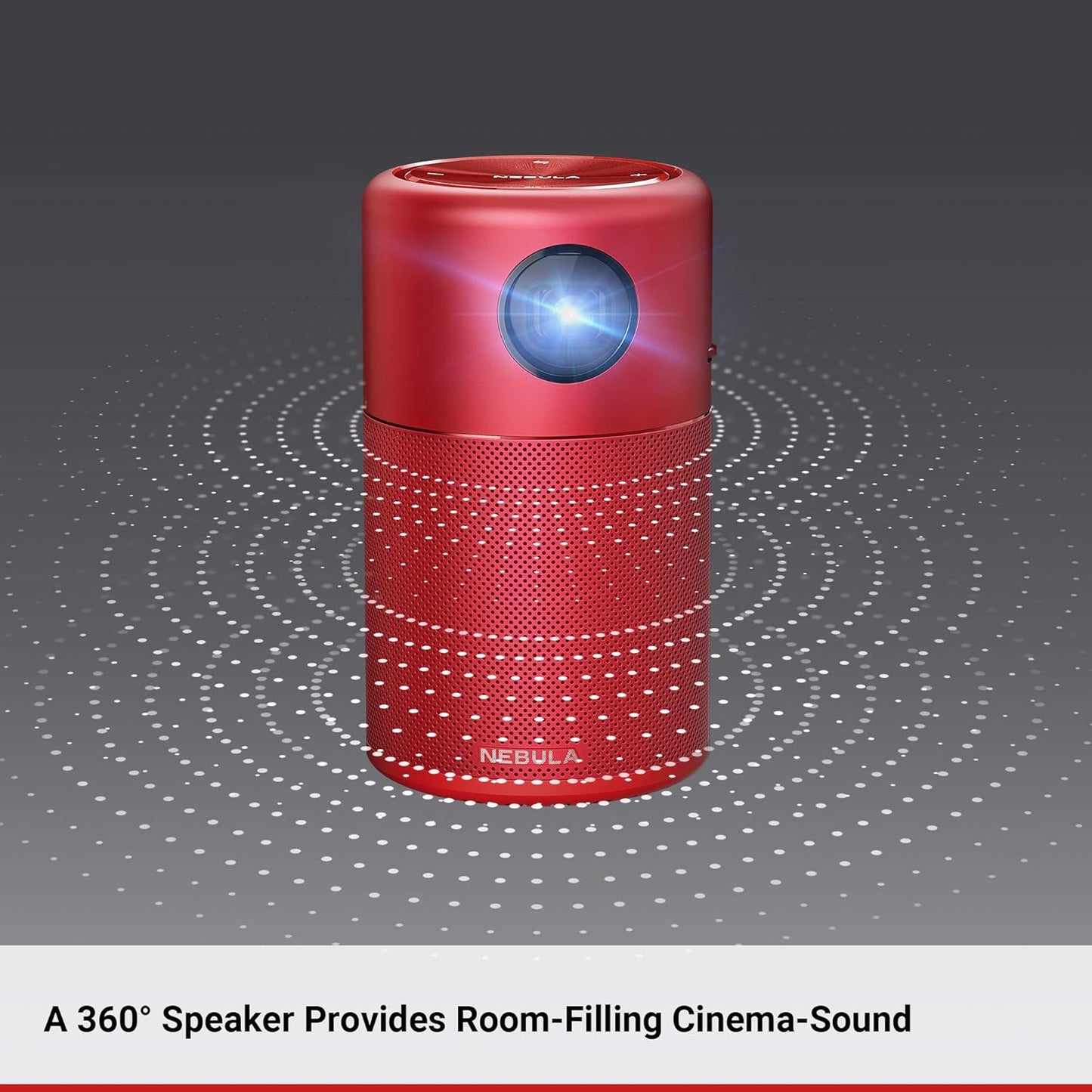 Nebula Capsule Portable Projector (Red)