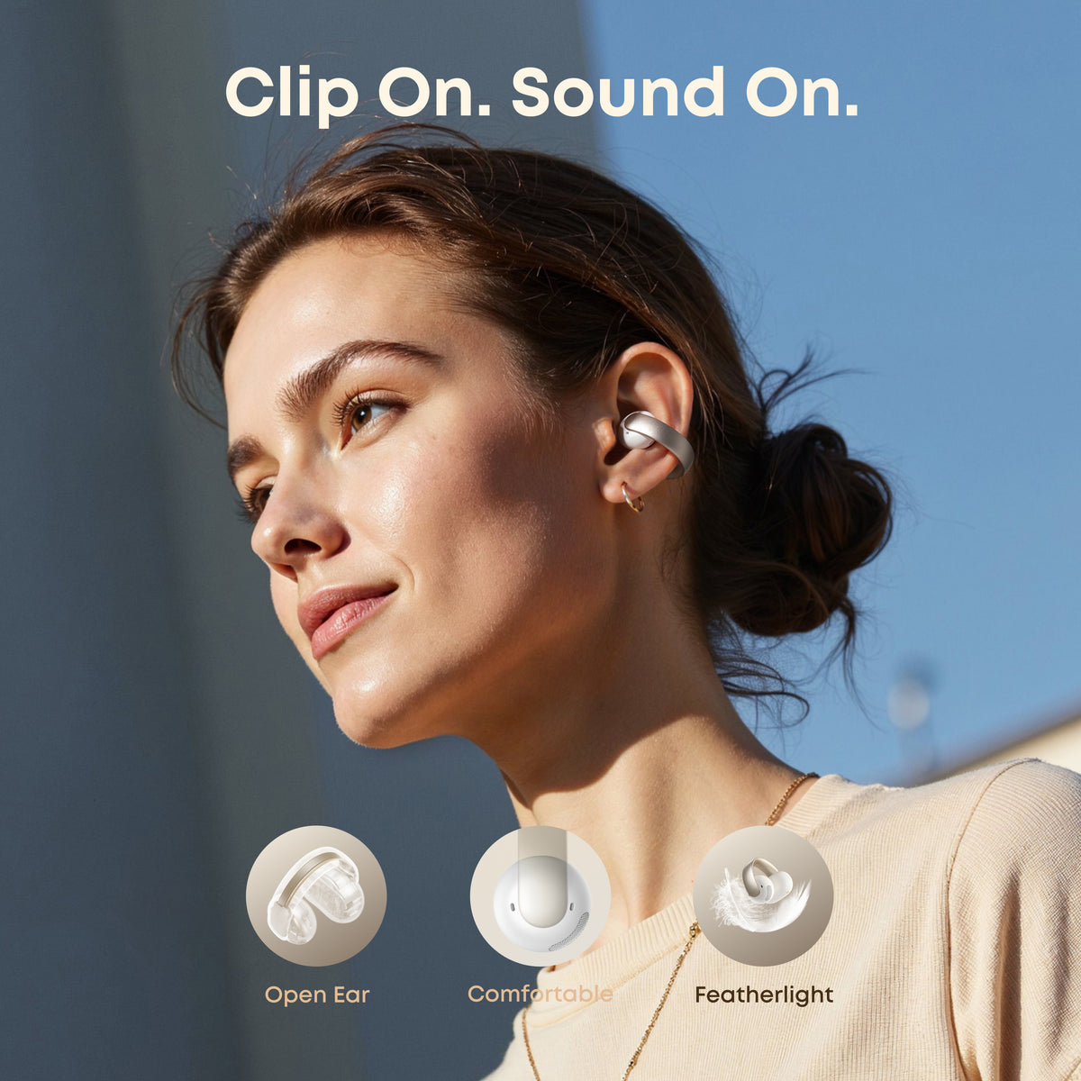 AeroClip |  Open-Ear Clip-On Earbuds with Adaptive Comfort