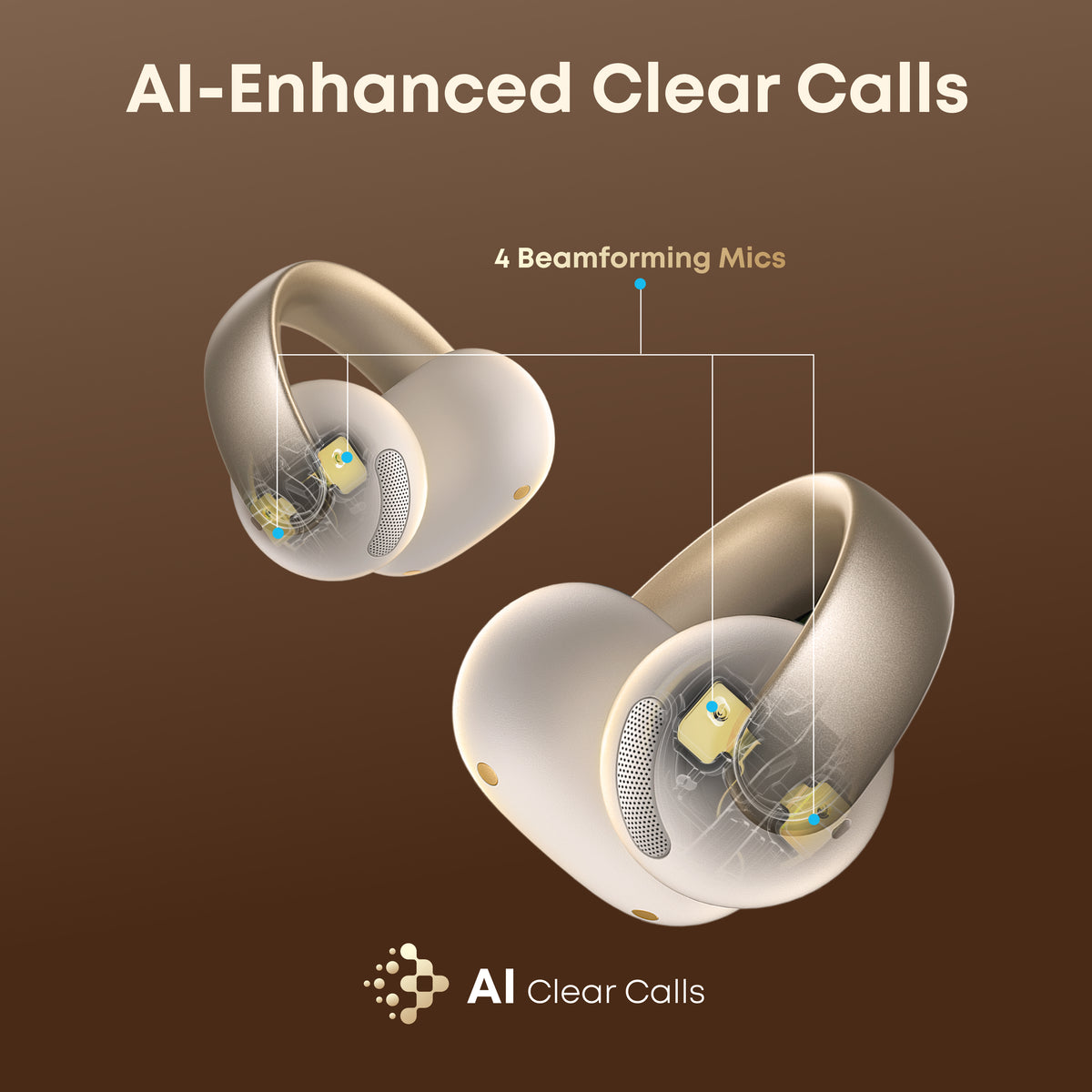AeroClip |  Open-Ear Clip-On Earbuds with Adaptive Comfort