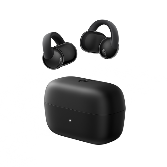 soundcore clip earbuds with charging case, open-ear design