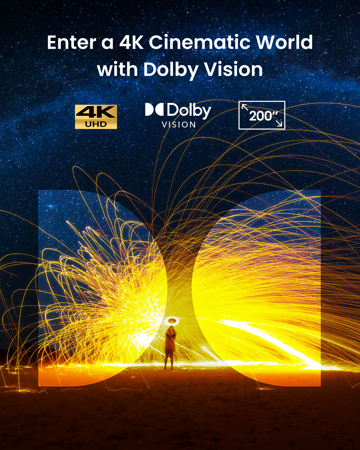 Cosmos 4K SE | Dolby Vision Projector with Google TV